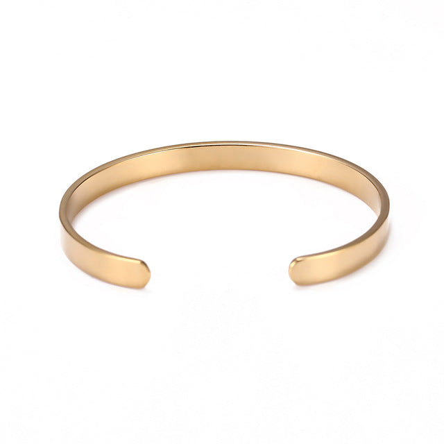 Simple Design Magnetic Bracelets Surface Cuff Bangle Personalized Bracelets